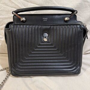 Fendi Dotcom Leather bag black
